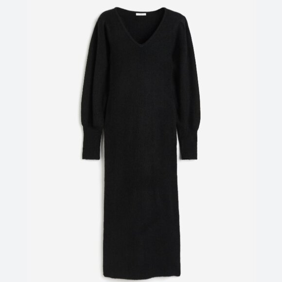 H&M MAMA Rib-Knit Dress in Black size Small - Picture 1 of 6